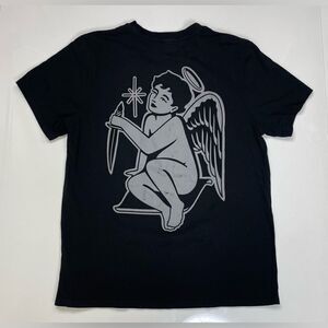 Archangel Graphic T-shirt Men Large Black Short Sleeve